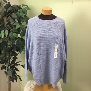 SONOMA XXL crewneck everyday sweater baby blue